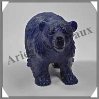 OURS - LAPIS LAZULI - 140x80x60 mm - 605 grammes - A001