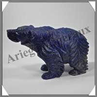 OURS - LAPIS LAZULI - 140x80x60 mm - 605 grammes - A001