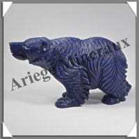 OURS - LAPIS LAZULI - 160x80x50 mm - 630 grammes - A005