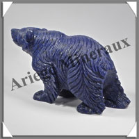 OURS - LAPIS LAZULI - 160x80x50 mm - 630 grammes - A005