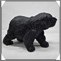 OURS - OBSIDIENNE NOIRE - 200x130x95 mm - 1 950 grammes - A001