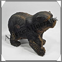 OURS - OEIL DE TIGRE - 160x115x75 mm - 1 260 grammes - A003