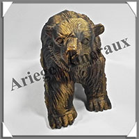 OURS - OEIL DE TIGRE - 160x115x75 mm - 1 260 grammes - A003