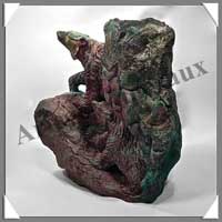 OURS (Couple) - TURQUOISE - 260x125x115 mm - 7 650 grammes - A001