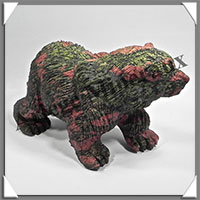 OURS - UNAKITE - 180x115x85 mm - 1 410 grammes - A001