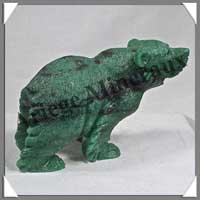 OURS - ZOIZITE - 100x65x40 mm - 265 grammes - A001