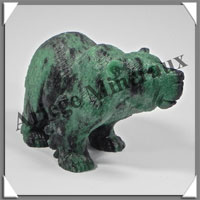 OURS - ZOIZITE - 95x45x35 mm - 165 grammes - A002