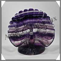 PAON - FLUORITE VIOLETTE - 140x130x55 mm - 580 grammes - A001