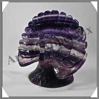 PAON - FLUORITE VIOLETTE - 140x130x55 mm - 580 grammes - A001