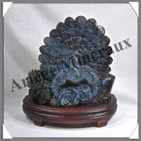 PAON - LABRADORITE - 210x200x45 mm - 1 760 grammes - A001