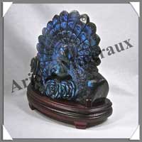 PAON - LABRADORITE - 210x200x45 mm - 1 760 grammes - A001