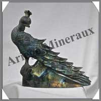 PAON - LABRADORITE - 170x150x45 mm - 650 grammes - A002