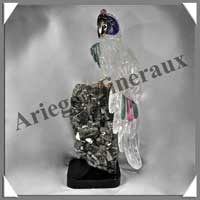 PERROQUET - CRISTAL de ROCHE - 420x200x180 mm - 8 150 grammes - A001