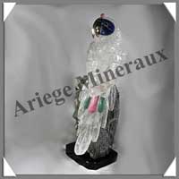 PERROQUET - CRISTAL de ROCHE - 420x200x180 mm - 8 150 grammes - A001