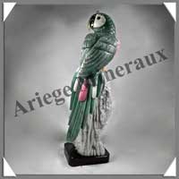 PERROQUET - QUARTZ VERT - 410x150x110 mm - 4 600 grammes - A001