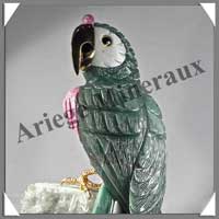 PERROQUET - QUARTZ VERT - 410x150x110 mm - 4 600 grammes - A001