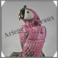 PERROQUET - RHODONITE  - 340x150x150 mm - 6700 grammes - A001