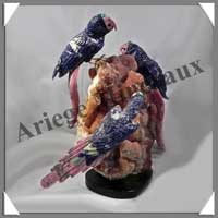 PERRUCHES (Trio) - SODALITE - 340x300x260 mm - 5 800 grammes - A001