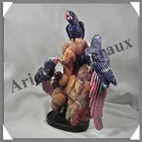 PERRUCHES (Trio) - SODALITE - 340x300x260 mm - 5 800 grammes - A001