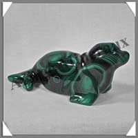 PHOQUE - MALACHITE - 100x45x30 mm - 207 grammes - P001