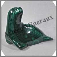 PHOQUE - MALACHITE - 85x70x35 mm - 232 grammes - P002