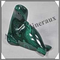 PHOQUE - MALACHITE - 85x70x35 mm - 232 grammes - P002