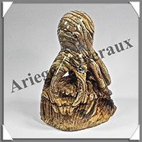 PIEUVRE - JASPE PAYSAGE - 105x70x50 mm - 310 grammes - A001