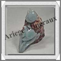 POISSONS - AMAZONITE - 100x80x35 mm - 215 grammes - A001