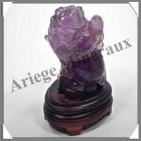 POISSONS - AMETHYSTE - 135x85x60 mm - 380 grammes - A001