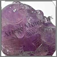 POISSONS - AMETHYSTE - 135x85x60 mm - 380 grammes - A001