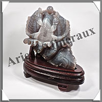 POISSONS - CALCEDOINE - 155x105x50 mm - 1 060 grammes - A001