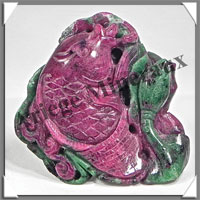 POISSON - RUBIS (Zozite) - 65x50x25 mm - 103 grammes - A001