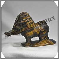 SANGLIER - OEIL de TIGRE - 120x65x30  mm - 165 grammes - A001