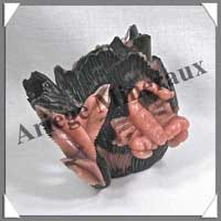 SCORPIONS (Couple) - OPALE ROSE - 120x90x60 mm - 690 grammes - A001