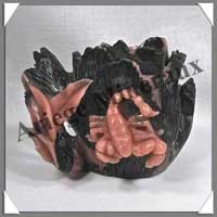 SCORPIONS (Couple) - OPALE ROSE - 120x90x60 mm - 690 grammes - A001