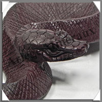 SERPENT - JASPE CHOCOLAT - 175x110x40 mm - 340 grammes - A001