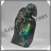 SINGE - LABRADORITE - 90x55x15 mm - 150 grammes - A001