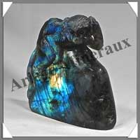 SINGE - LABRADORITE - 75x70x25 mm - 190 grammes - A002