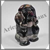 SINGES (de la SAGESSE) - MOKATE - 85x50x40 mm - 850 grammes - A001