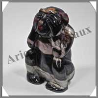 SINGES (de la SAGESSE) - MOKATE - 85x50x40 mm - 850 grammes - A001