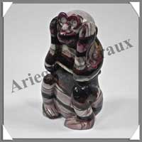 SINGES (de la SAGESSE) - MOKATE - 85x50x40 mm - 850 grammes - A001