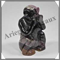 SINGES (de la SAGESSE) - MOKATE - 85x50x40 mm - 850 grammes - A001