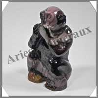 SINGES (de la SAGESSE) - MOKATE - 85x50x40 mm - 850 grammes - A001