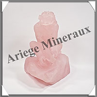 SINGE - QUARTZ ROSE Intense - 145x140x95 mm - 1 130 grammes - A001