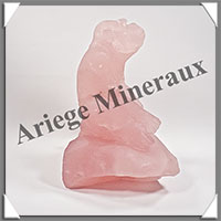 SINGE - QUARTZ ROSE Intense - 145x140x95 mm - 1 130 grammes - A001