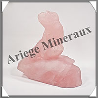 SINGE - QUARTZ ROSE Intense - 145x140x95 mm - 1 130 grammes - A001