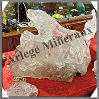 TIGRES (Couple)  - CRISTAL de ROCHE - 360x260x200 mm - 11 720 grammes - A001