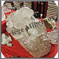 TIGRES (Couple)  - CRISTAL de ROCHE - 360x260x200 mm - 11 720 grammes - A001