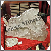 TIGRES (Couple)  - CRISTAL de ROCHE - 360x260x200 mm - 11 720 grammes - A001