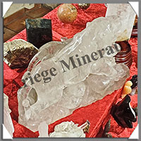 TIGRES (Couple)  - CRISTAL de ROCHE - 360x260x200 mm - 11 720 grammes - A001